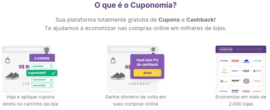 Captura de tela: O que é Cuponomia