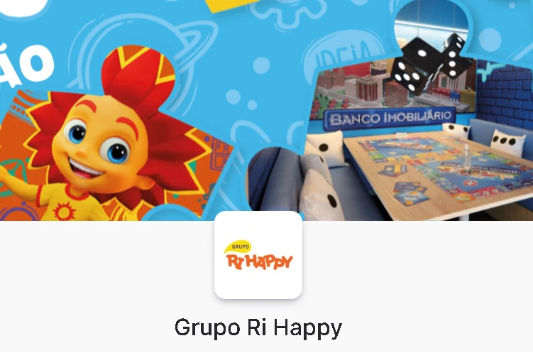Captura de tela do site Gupy - Grupo Ri Happy 