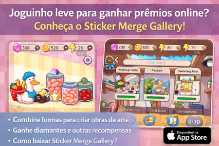 Joguinho leve para ganhar prêmios online: conheça o Sticker Merge Gallery